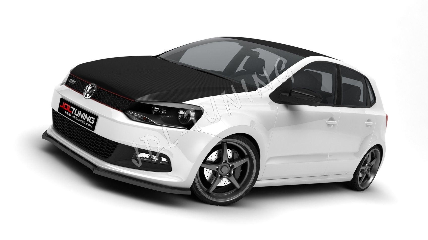 VW Polo 6R GTI Cup Spoiler Lippe Front Spoiler Schwert Frontlippe