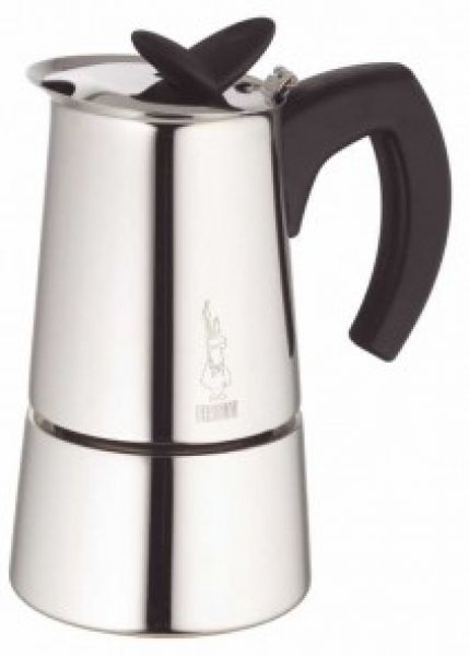 Bialetti MUSA Restyling Edelstahl Design 10 Tassen Espressokocher