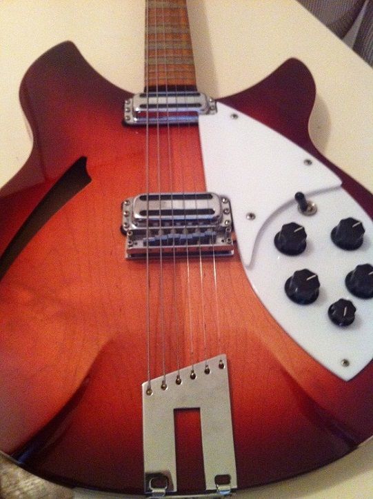 RICKENBACKER 360 FIREGLOW VINTAGE V64 6 STRINGS MADE IN USA 1993 VERY