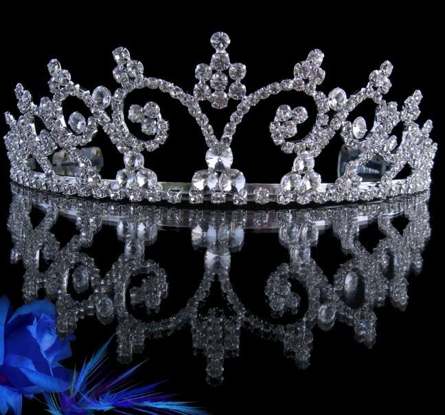 KÖNIGLICH Traum Diadem   Tiara zur Hochzeit funkelnd