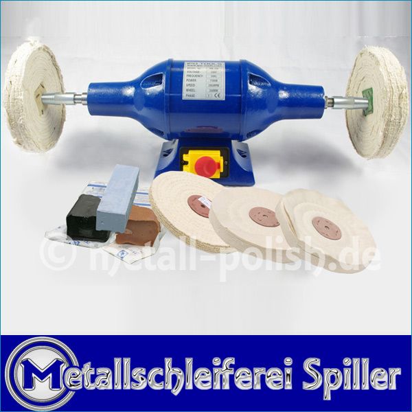 Polierbock PM 200, 230 Volt, 1100W mit spitzen Aufnehmern + Aluminium