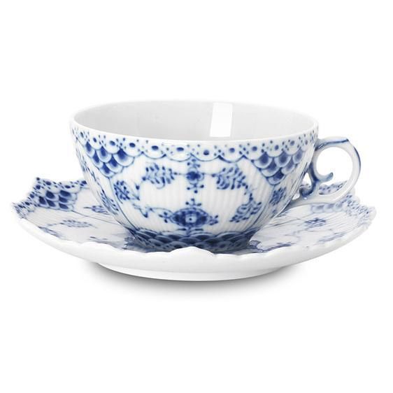 Royal Copenhagen Musselmalet Vollspitze Teetasse 22 cl