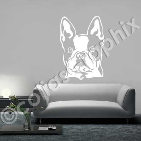 Boston Terrier Hundeaufkleber Wandtattoo Hund Motiv231