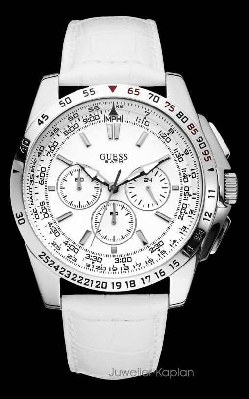 Guess W16559G4 Herrenuhr Leder Cronograph NEU UVP 239€