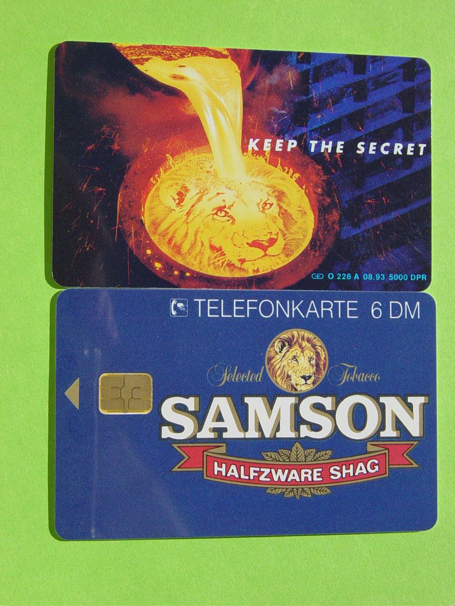 228A 08 93 voll 6,  DM + Samson Halfzware Shag + Löwen Motiv + 5000