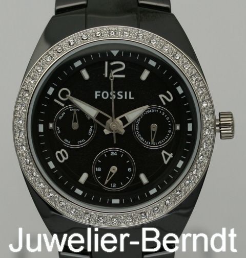 Fossil Damen Uhr Keramik in schwarz CE1043 NEU 