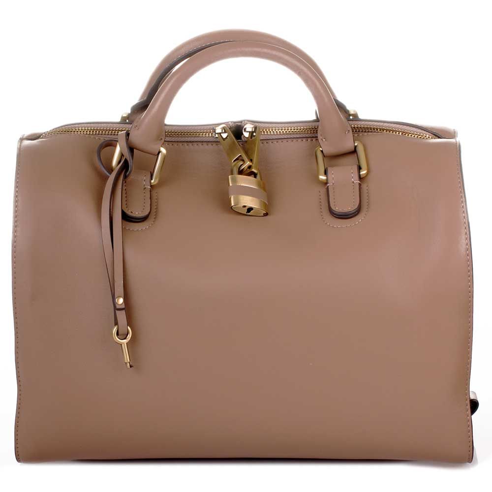 ROUVEN Taupe AURA BOSTON Tote Bag Leder Handtasche UVP699€