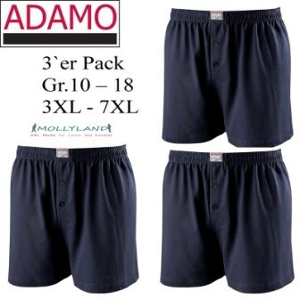 ADAMO BOXERSHORT JAMES 3`er PACK ÜBERGRÖßE 3XXXL   7XXXXXXXL