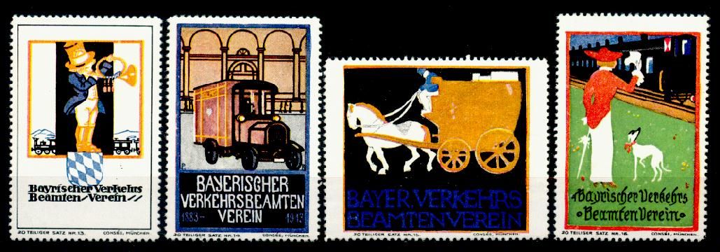 reklamemarken bayerischer verkehrsbeamten verein 13 16 /252