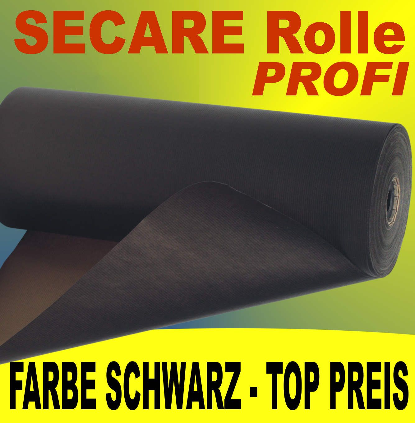 237 €/m. TOP Papierrolle schwarz Geschenkpapier Bastelpapier