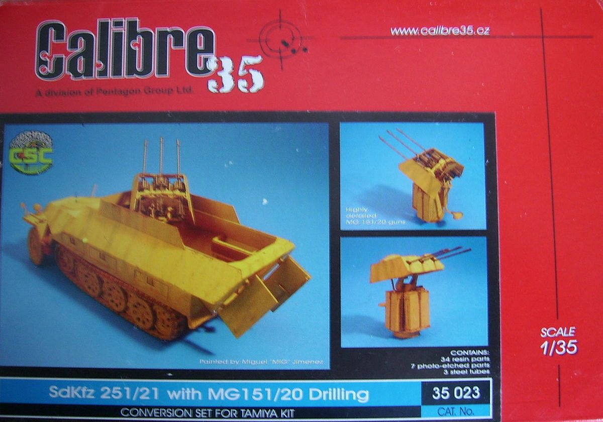 Sd Kfz 251 21 Drilling 1 35 Conversion Set Calibre 35 Resin