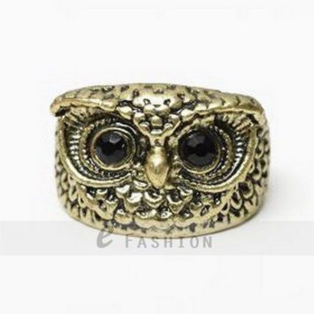 Ring Eule Style Ringe Damen Retro Fingerring antik Gold/Silber NEU 102