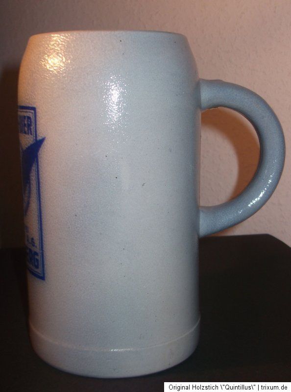 Alter Bierkrug 1 Liter Siechen Bier Reif Nürnberg ca. 19 cm Brauerei