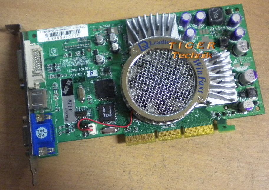 Leadtek WinFast A310 GeForce FX5600 LR2950 Grafikkarte * AGP 8x 256MB