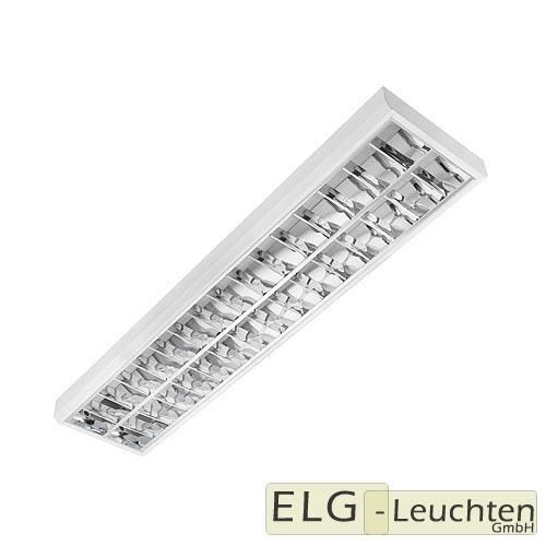 Rasterleuchte, Rasterlampe, Bürolampe, 2x58W EVG BAP, Aufbauleuchte