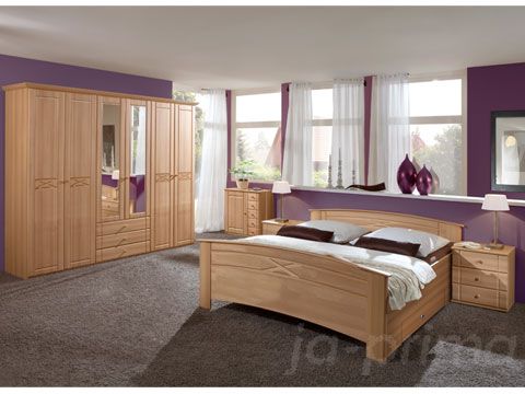 SCHLAFZIMMER KOMPLETT BUCHE BETT SCHRANK 270 PALOMA 108990++