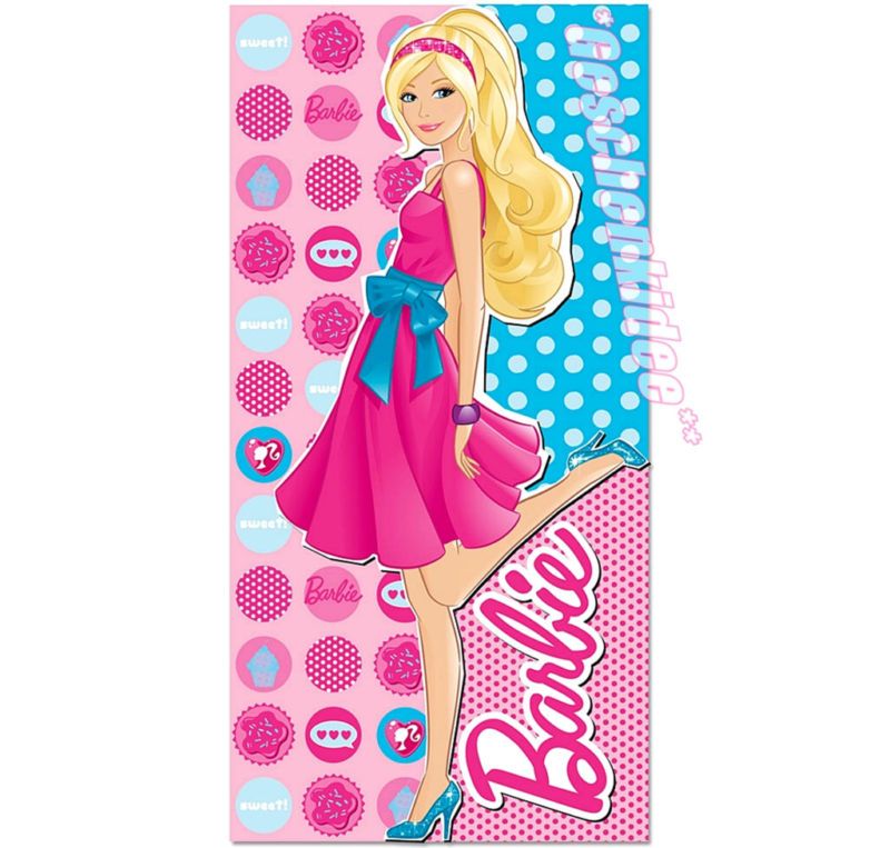 BARBIE Badetuch Duschtuch XL Handtuch Strandtuch MATTEL