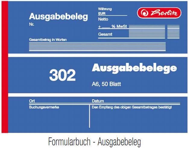 10er Pack Herlitz Formularbücher Formularbuch Quittung Rechnung