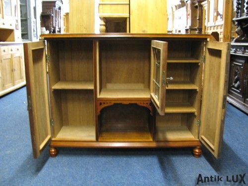 Jugendstil Kommode,Sideboard mit wunderschöner Bleiverglasung,Schrank