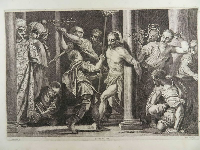 GEIßELUNG CHRISTI RADIERUNG KESSEL VERONESE 1658 B98