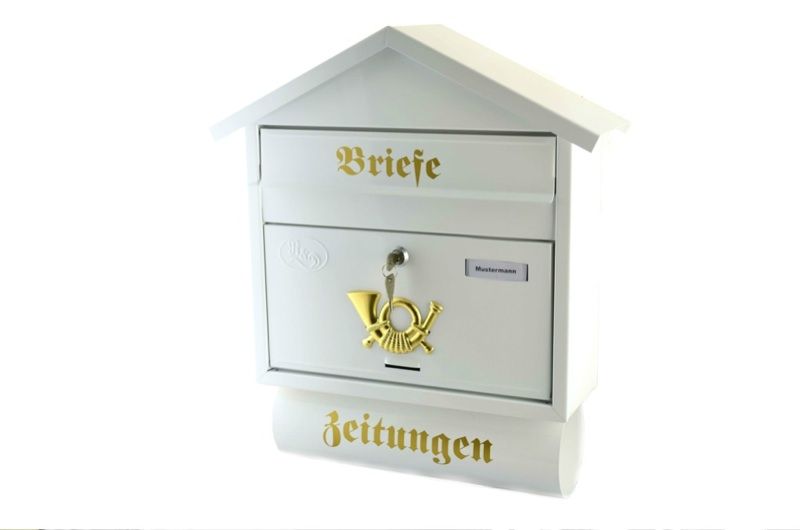 Nostalgie Design Briefkasten Wand Postkasten Zeitungsbox mit