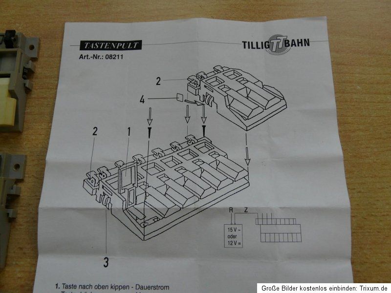 39) BTTB Spur N TT H0 Konvolut 5x Tastenpult 8211   bespielt aus