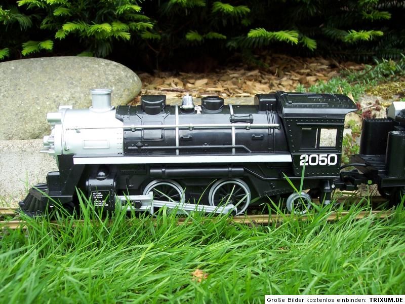 RC ferngesteuerte Garteneisenbahn Dampflok Licht Dampf Sound Spur G