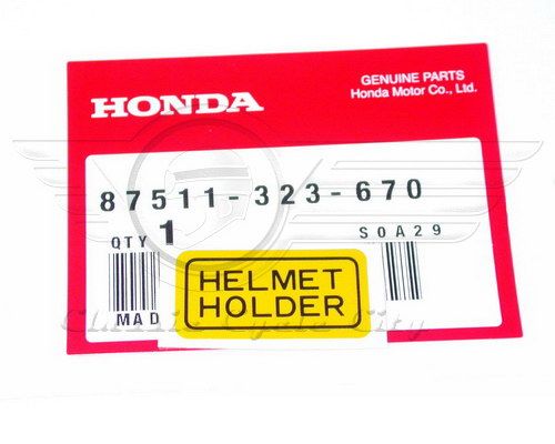 Genuine Honda helmet holder decal for Honda CB350 / CB400 / CB500