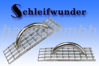 Edelstahl Schleifwunder Schleifgerät Reibebrett 325mm