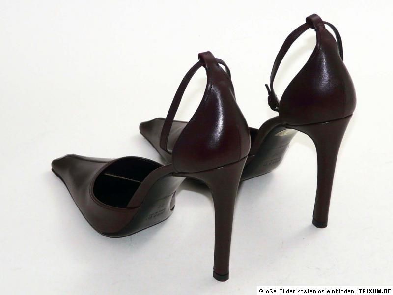 Prada Pumps Neu NP 329,  Gr. 39 UK 6 Mosto Leder High Heels