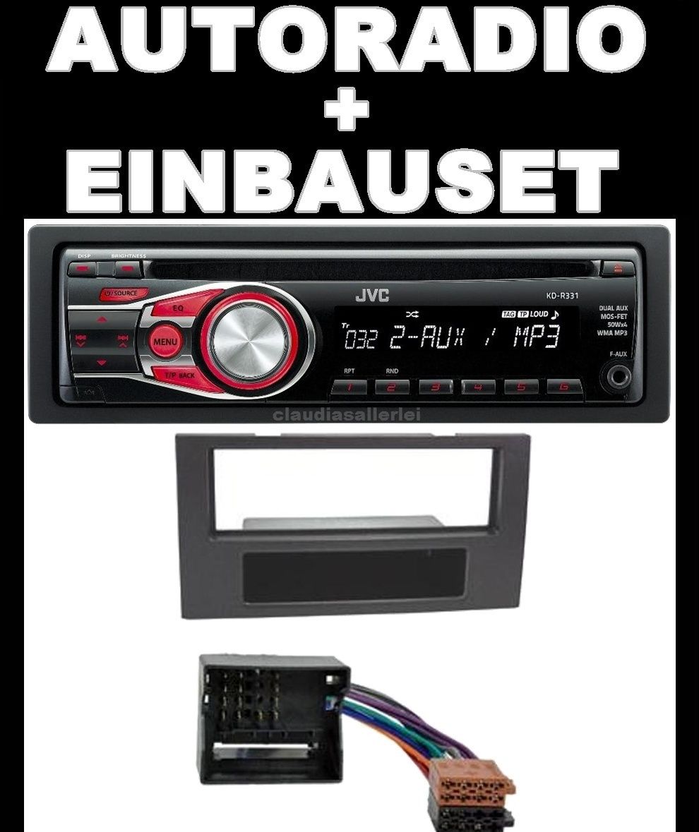 JVC KDR 331 24106S CD  AUTORADIO & EINBAUSET FÜR FORD TRANSIT AB