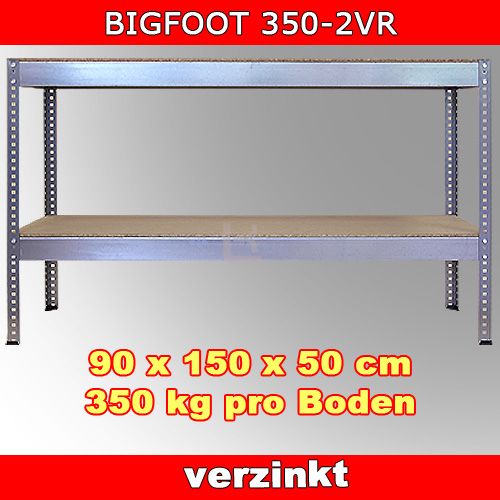 Werkstattregal Steckregal Arbeitstisch BIGFOOT 350 2VR
