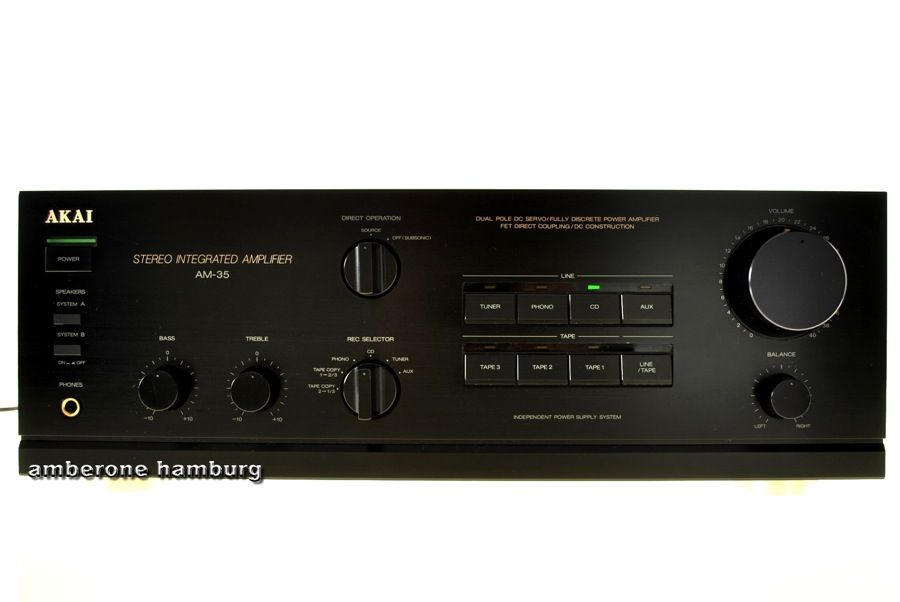 AKAI AM 35 VOLLVERSTÄRKER AMPLIFIER