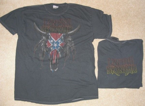 LYNYRD SKYNYRD Skull Overdye Shirt NEW