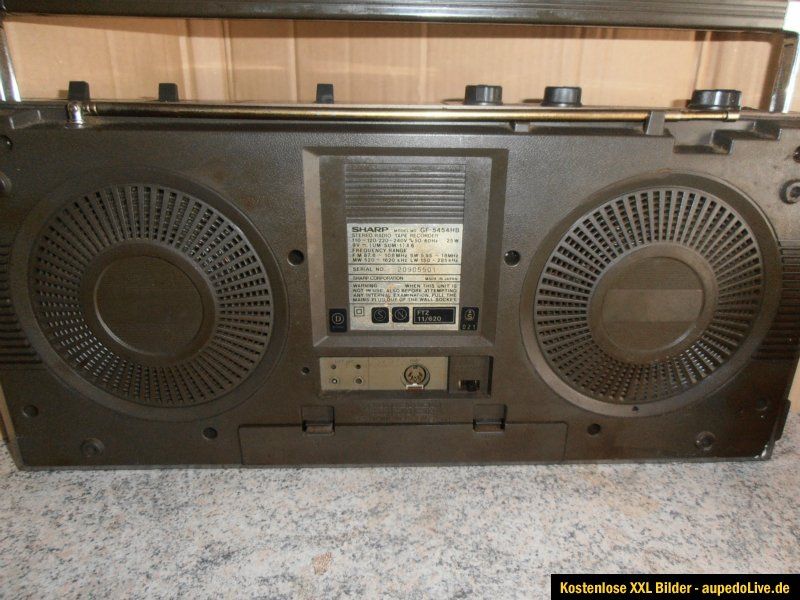 SHARP GF 5454Stereo Radio Recorder Boombox Ghettoblaster