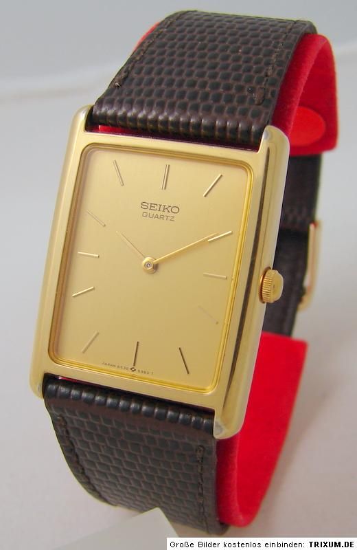 Seiko Quartz Uhr 6530 5550 Quarzuhr sehr flach vintage mens seiko