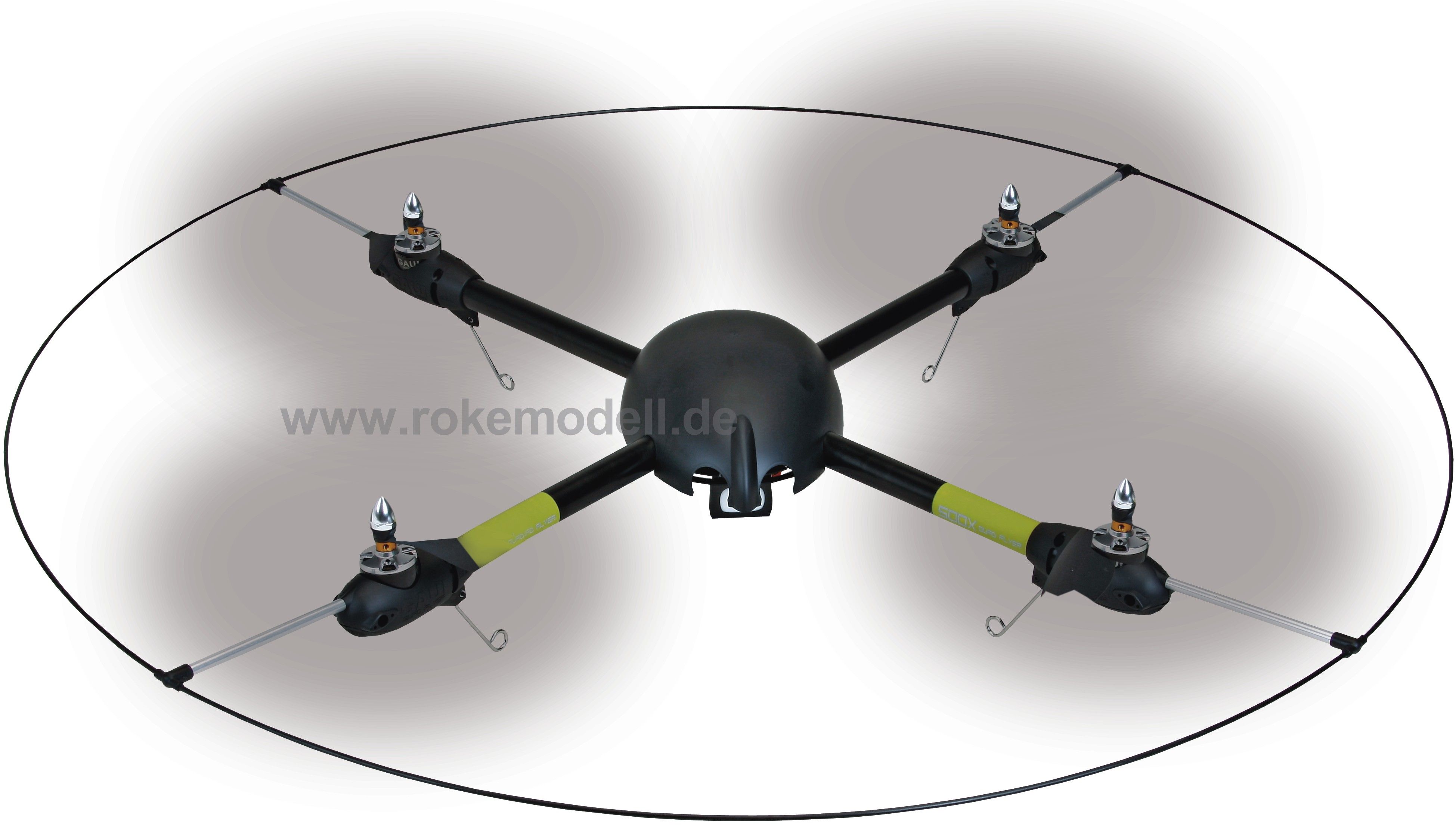 Mit dem 500X Quad Flyer steht ein Fluggerät zur Verfügung, mit dem