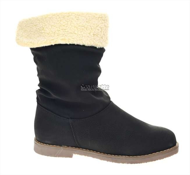 NEU Jumex flacher Stiefel Winterstiefel Damen schwarz Größe 36 42