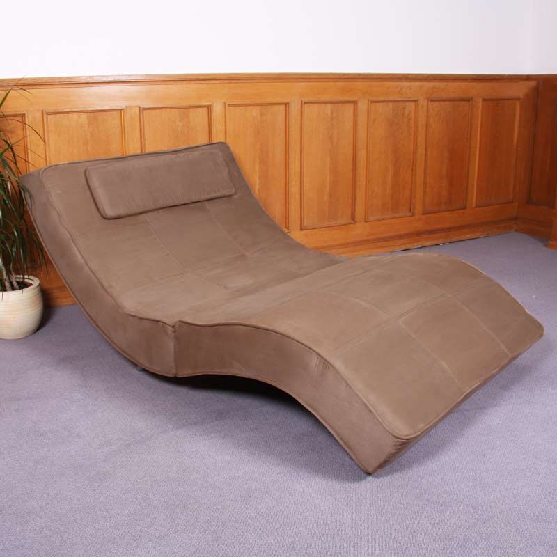 Relaxliege Recamiere Chaiselongue Livorno XXL Mikrofaser schwarz weiß