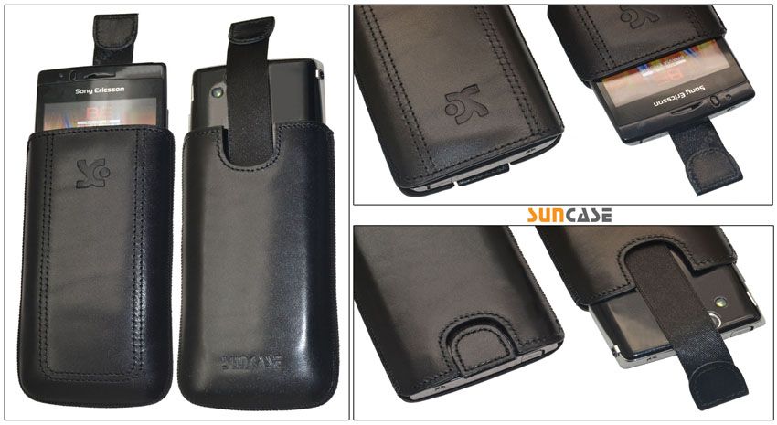 Original SunCase Etui Tasche * Sony Ericsson Xperia Arc S