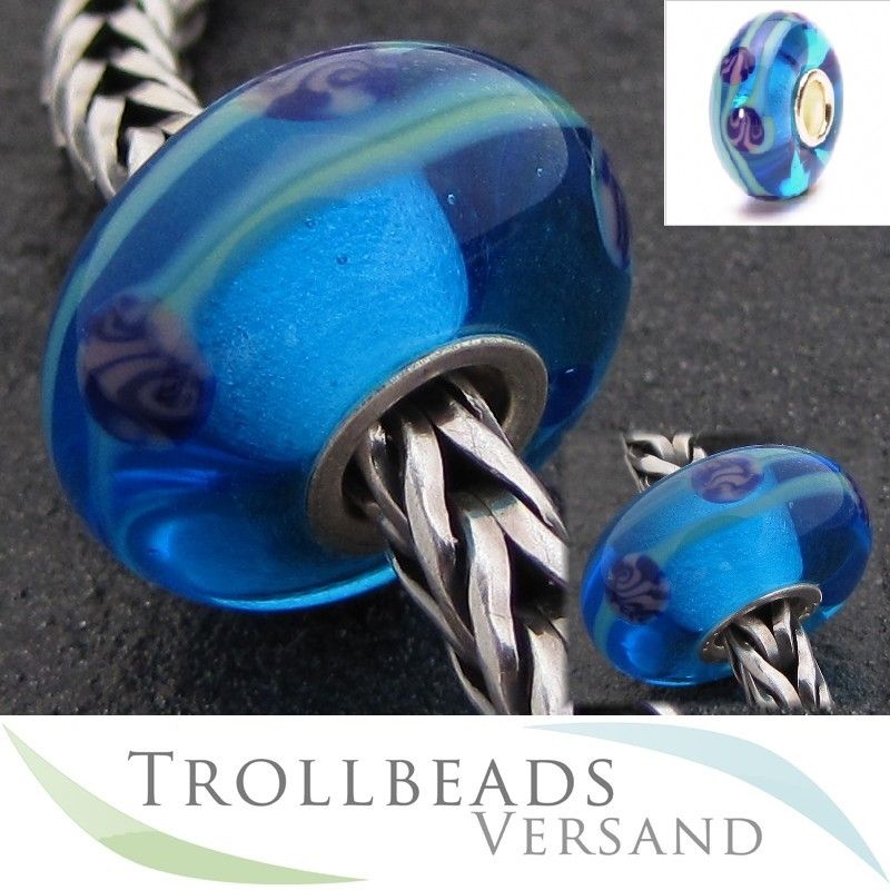 NEU Original TROLLBEADS Blaues China 8