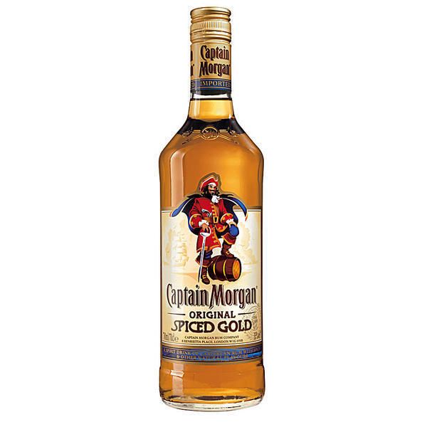 Flaschen Captain Morgan Spiced Gold Rum 0,7L (1L=17,86€)