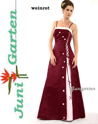 Abendkleid&Stola WEINROT Gr.38 52 Sofortlieferbar w031