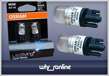 Stück 12V 1W W5W LED Cool White Osram ledriving Lampen weiss 6000K