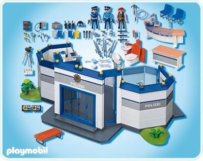 PLAYMOBIL 4263 CITY   Große Polizeistation mit Zubehör  NEU und