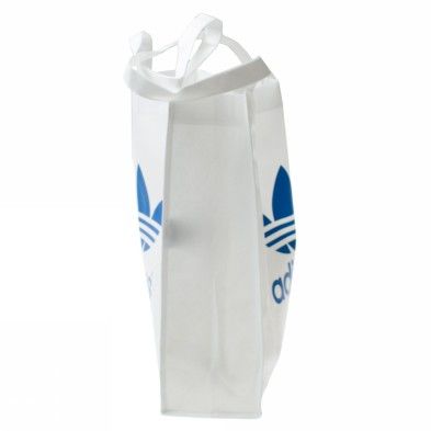 Adidas Ac Trefoil Shopper Weiss Blau Tasche Damen Neu