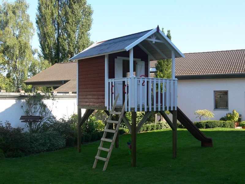 BAUANLEITUNG Kinderspielhaus Stelzenhaus Janson*