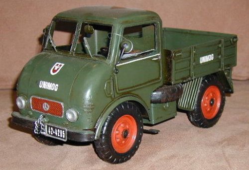 Unimog 401 (1950), ca.35 cm,Nostalgie Blechmodell,Deko