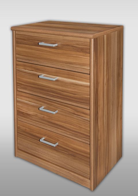 Kommode Highboard Schrank mit 4 Schubladen Mod.K404 Nussbaum