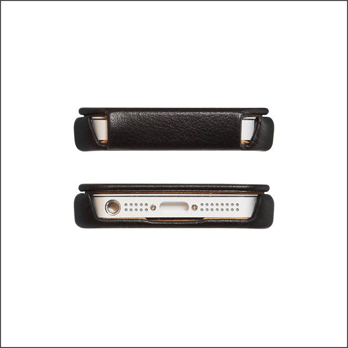 iPhone 5 Luxus Leder Tasche Case   echtes Leder   Klapptasche Bumper